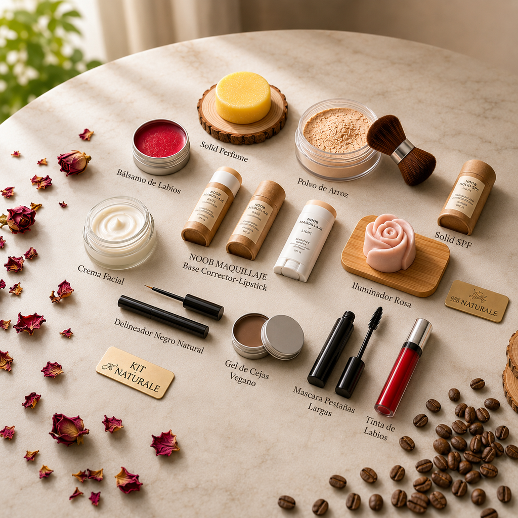 Kit de Maquillaje Natural, Vegano, Hidratante, par Regalo