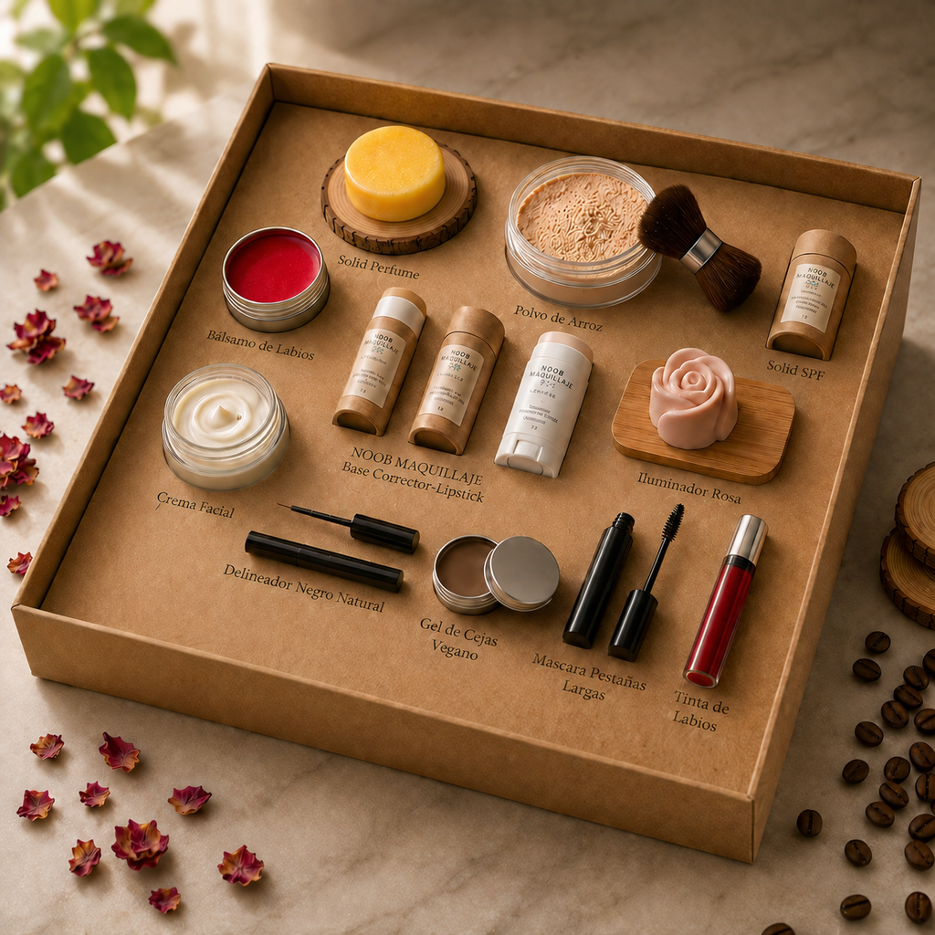 Kit de Maquillaje Natural, Vegano, Hidratante, par Regalo